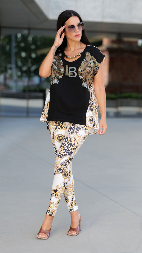 SET Gold Animal Print