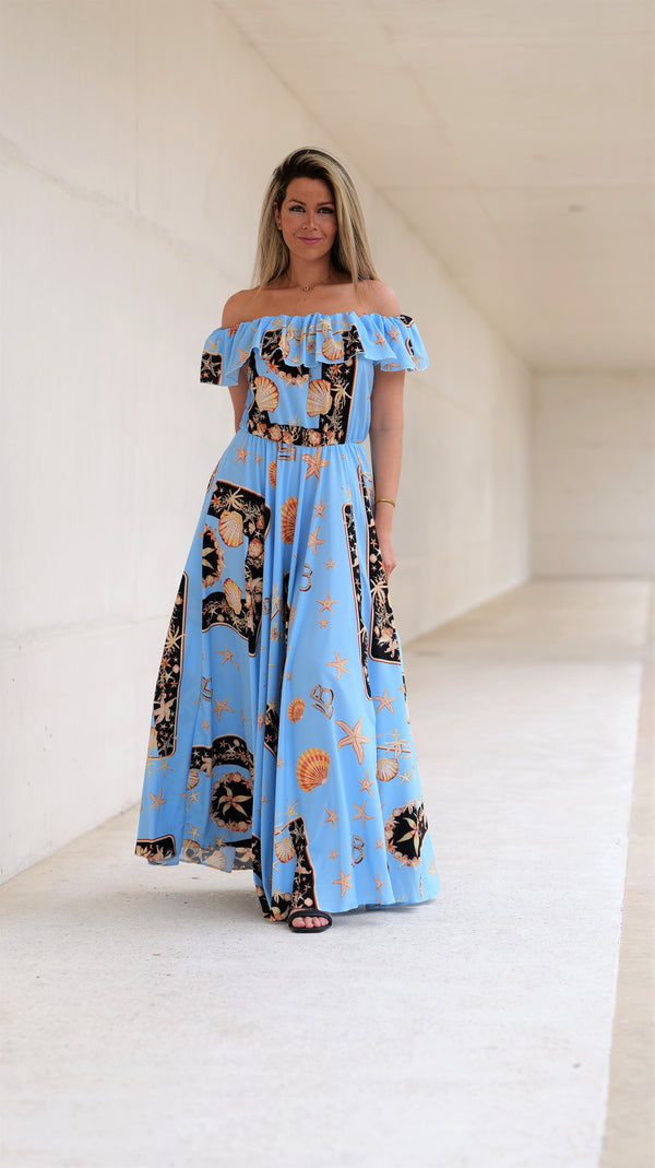 Vestido Mykonos Blue