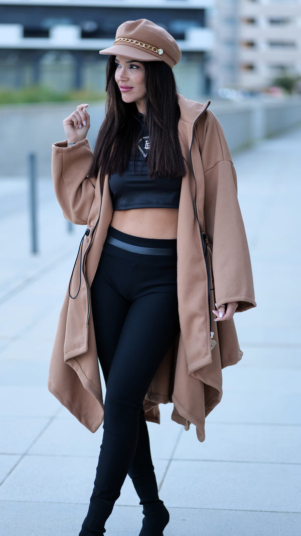 Casaco London Camel + Boina