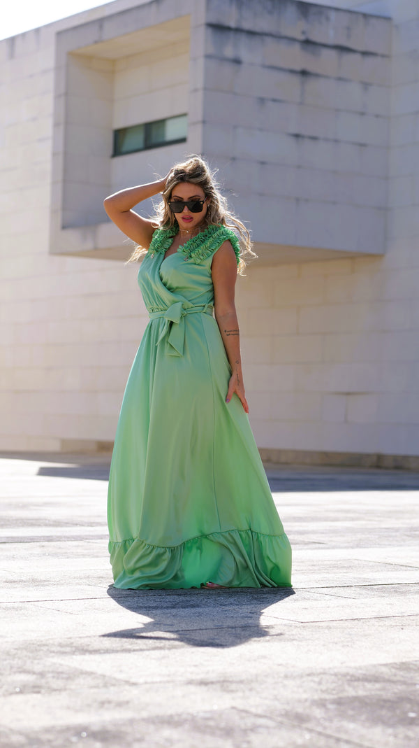 Vestido Ivanka Green