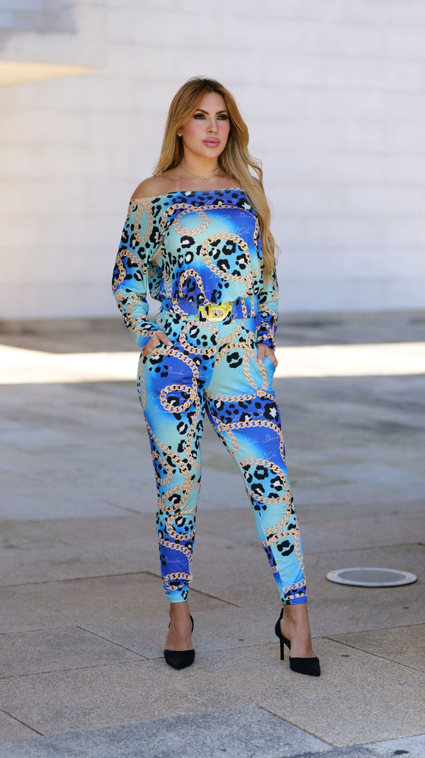 Jumpsuite Baroque Blue